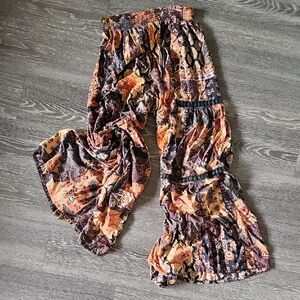 Angie Boho Printed Wide-Leg Pants